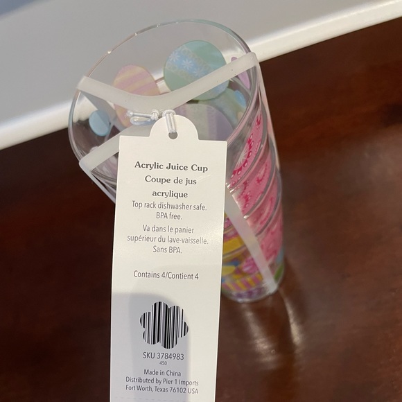 Pier 1 Acrylic Easter Juice Cups - Picture 4 of 5